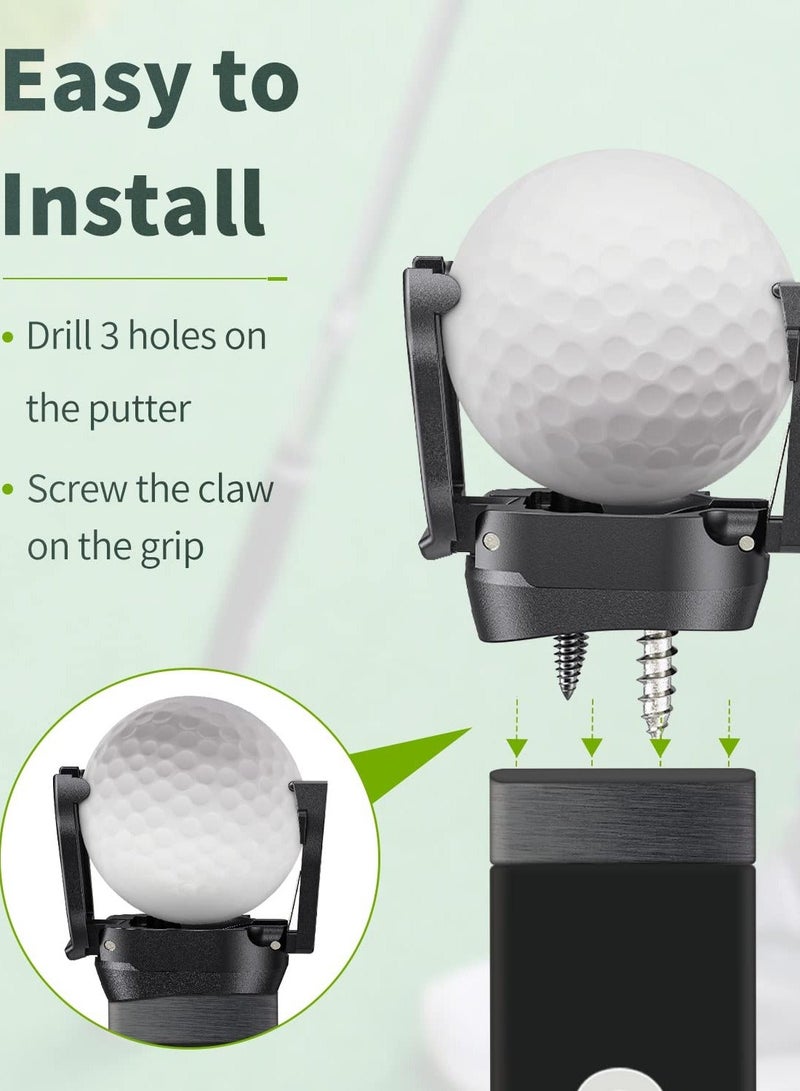 Excefore 6 Pcs Golf Ball Retriever Grabber, Golf Ball Retriever for Putter, for Putters Golf Pick-up Claw Plastic Grip Sucker Tool Portable Back Saver for Golfers - Image 4